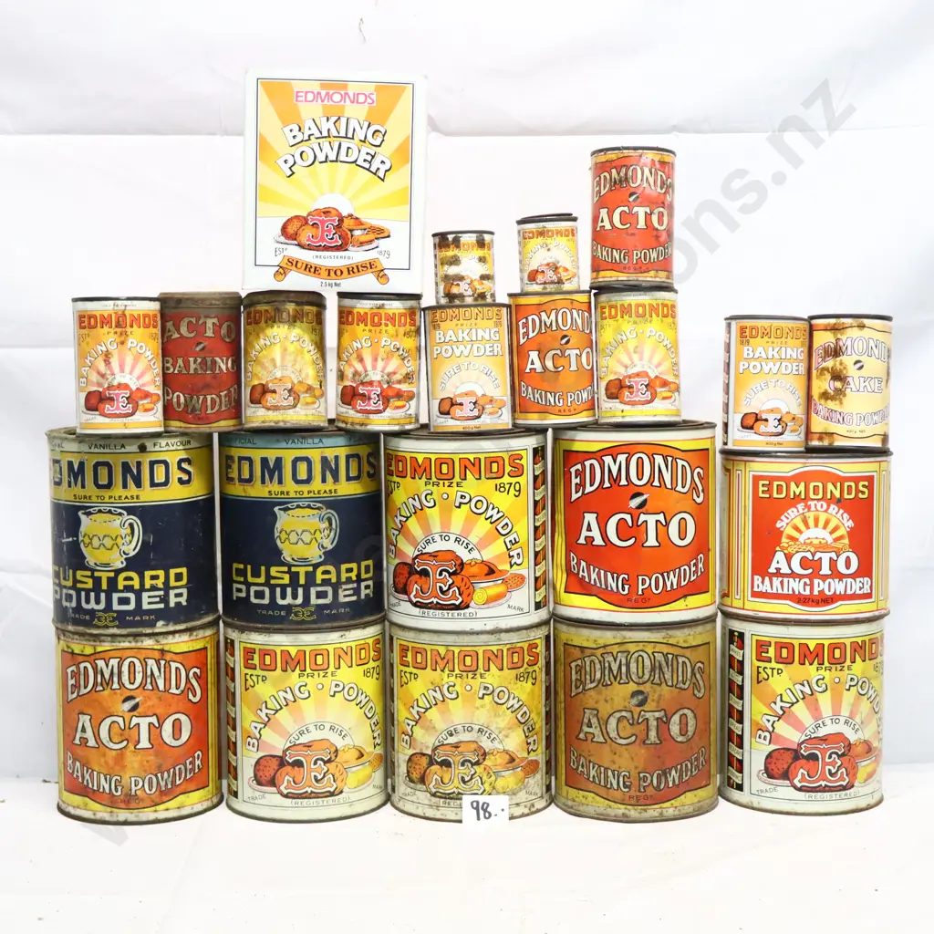 Edmonds Baking Powder Tin Collection Image 1++