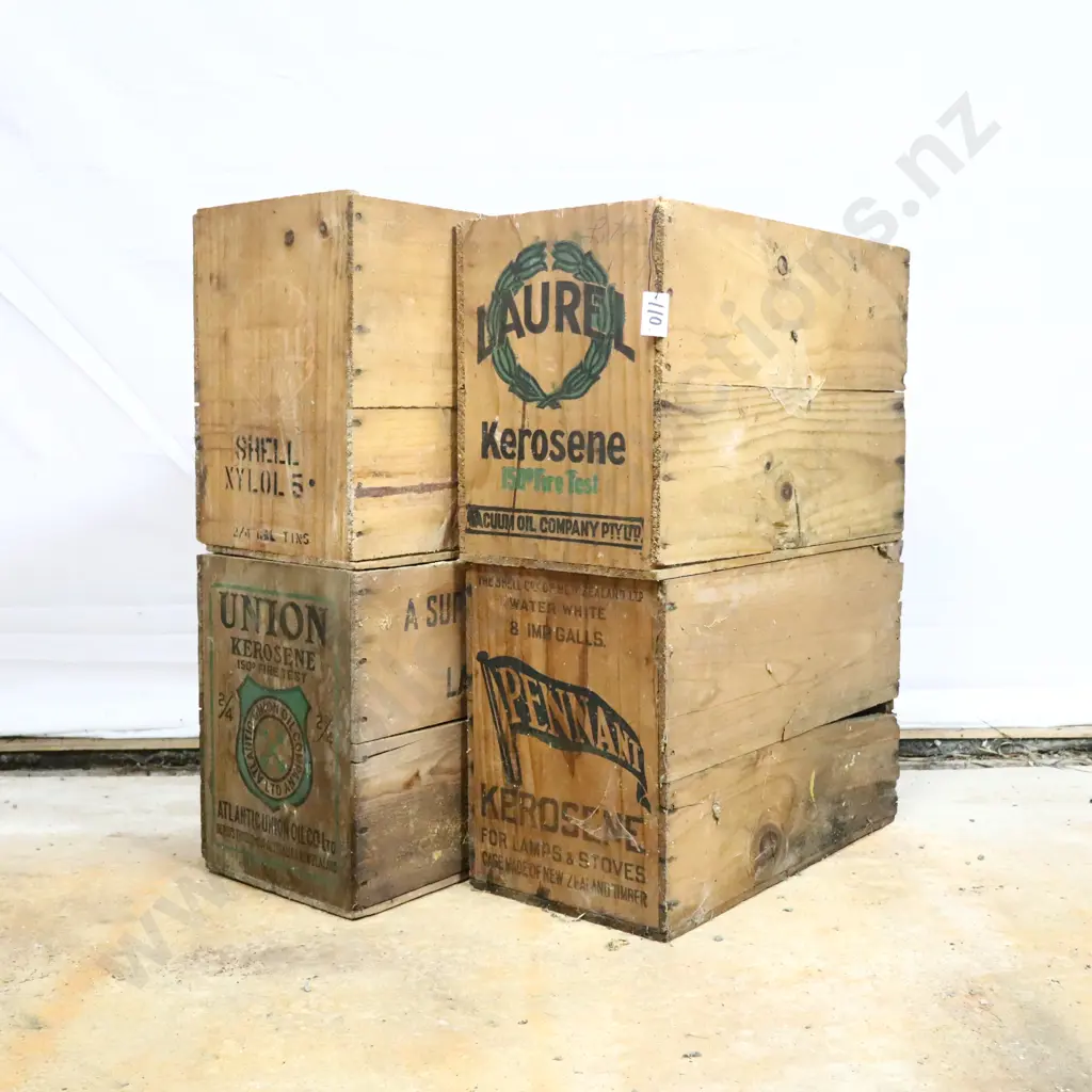 Collection of Petrol Boxes. Laurel, Pennant, Union and Shell examples. Image 1++