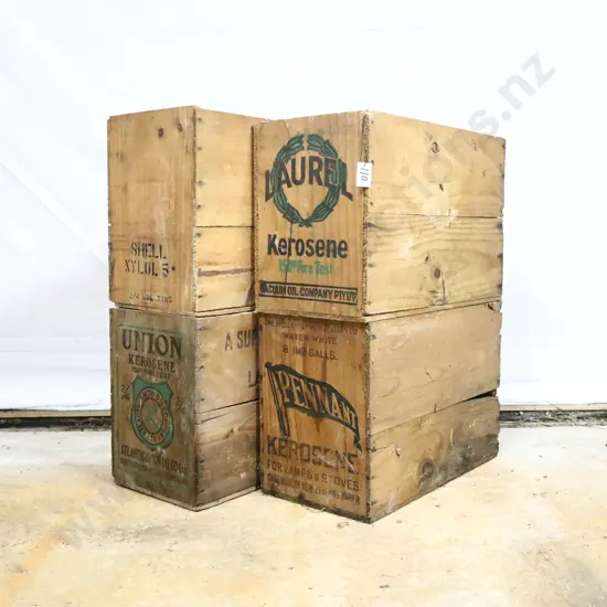 Collection of Petrol Boxes. Laurel, Pennant, Union and Shell examples.