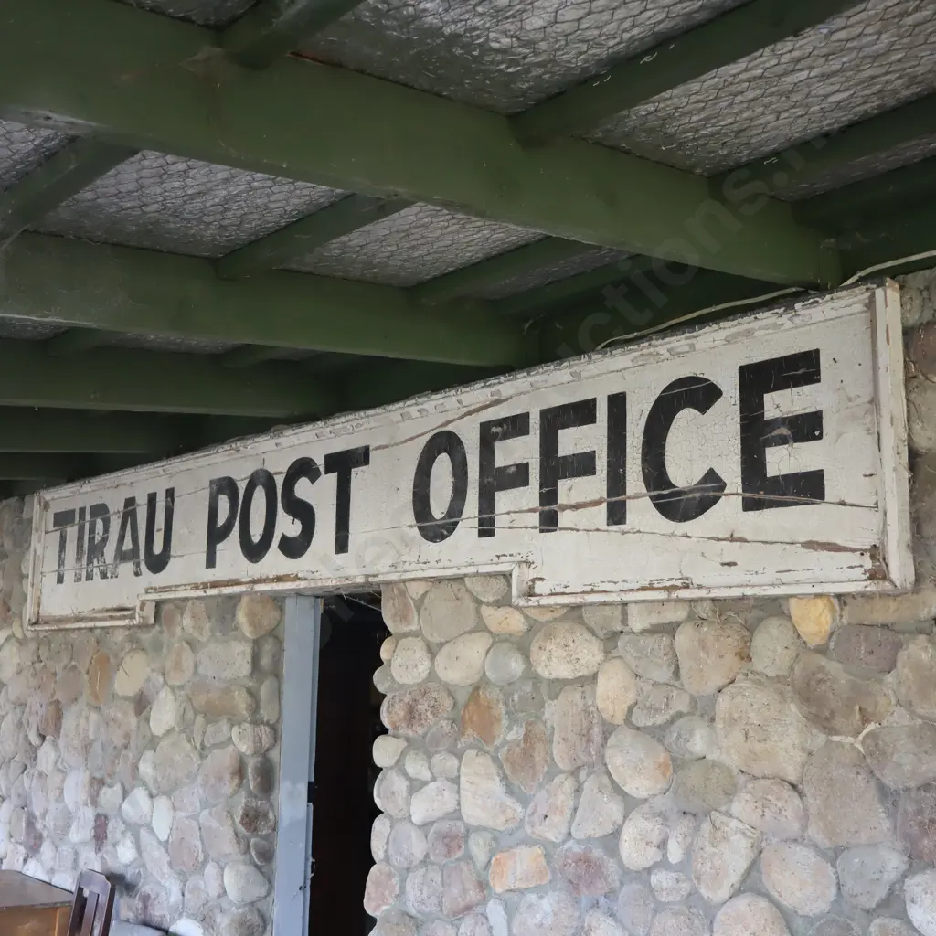 Original Tirau Post Office sign Image 1++