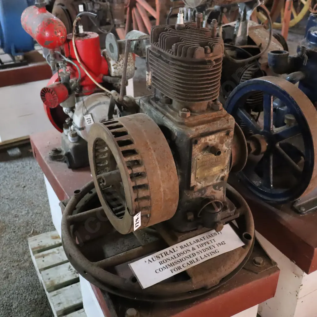 Austral Ballarat Ronalson & Tippett Cable Laying Engine – Commissioned Sydney 1942. Ceased Image 1++