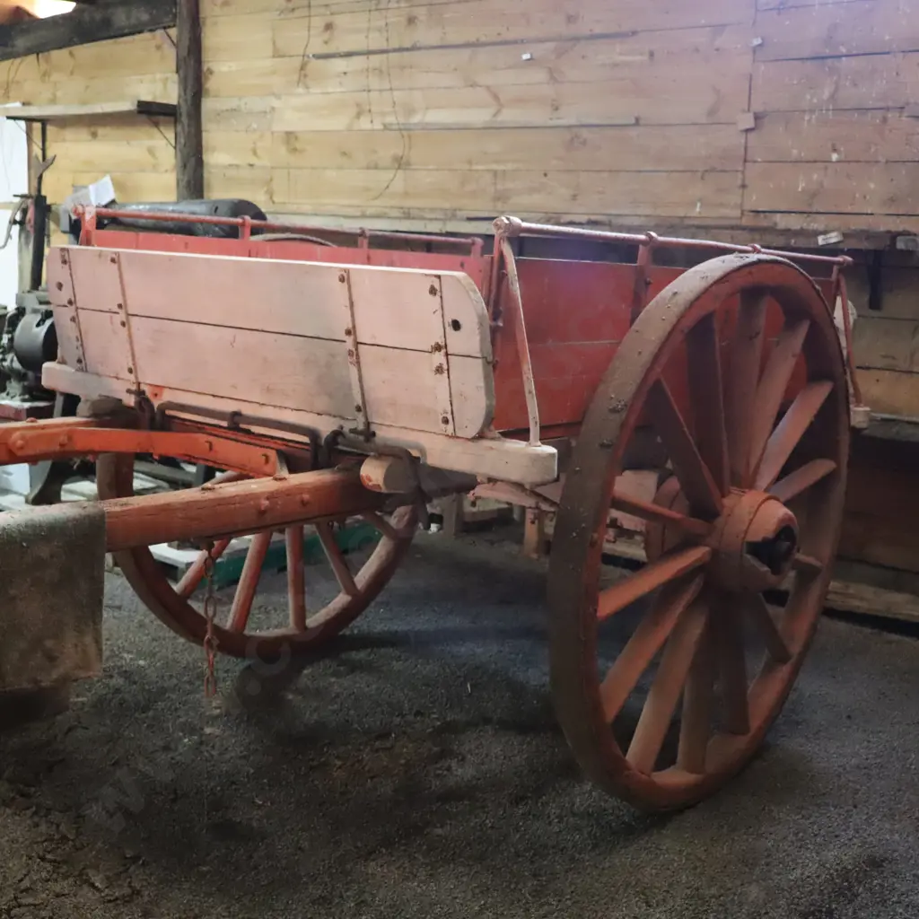 Antique Horse Drawn Farm Cart Image 1++