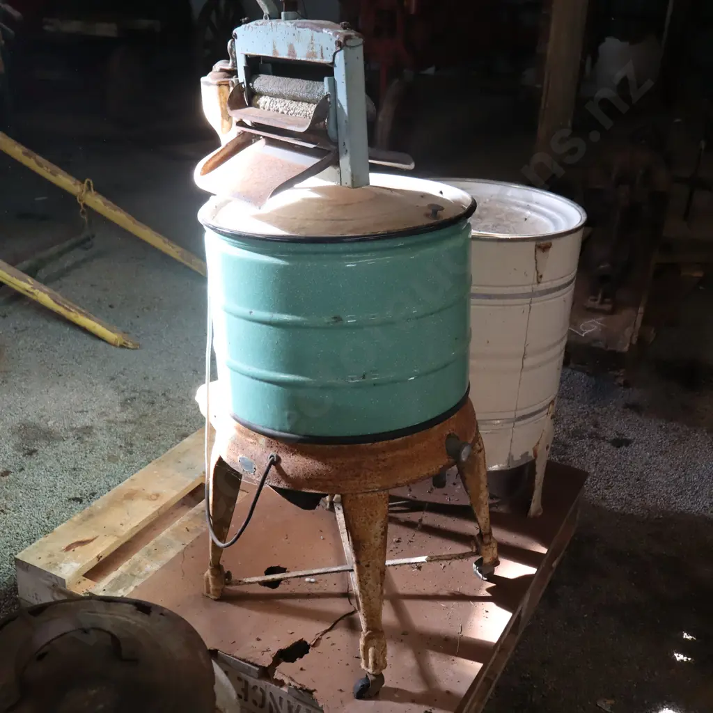 Vintage Enamel Washing Machines Image 1++
