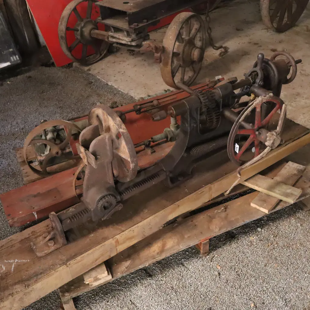 Large Antique Drill Press and Vacuum Pumps Image 1++