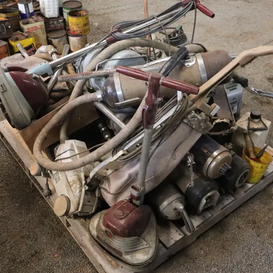 Assorted Vintage Vacuum Cleaners and Electrical Appliances