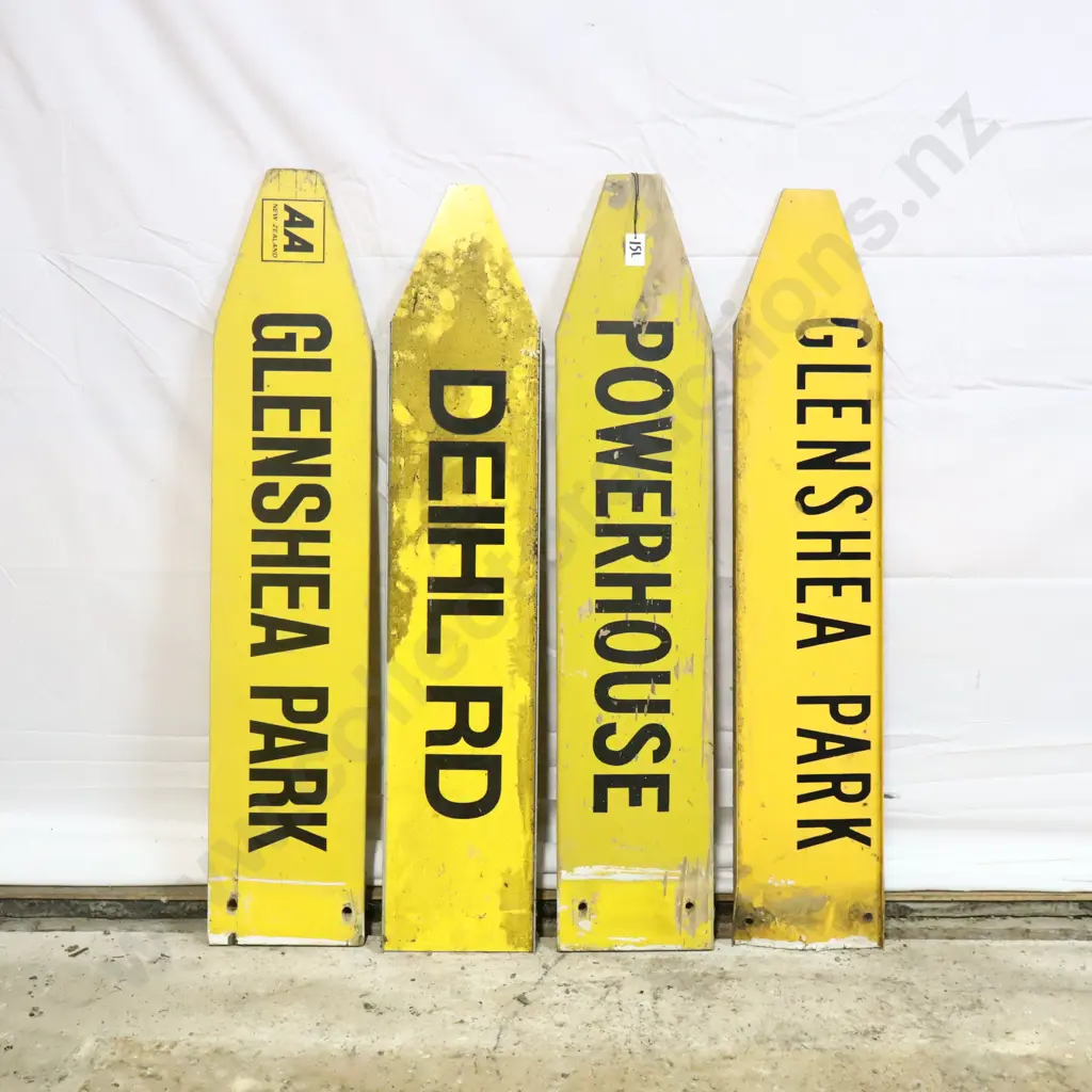 AA New Zealand Road Signs Group. Glenshea Park Deihl Rd Powerhouse Glenshea Park Image 1++