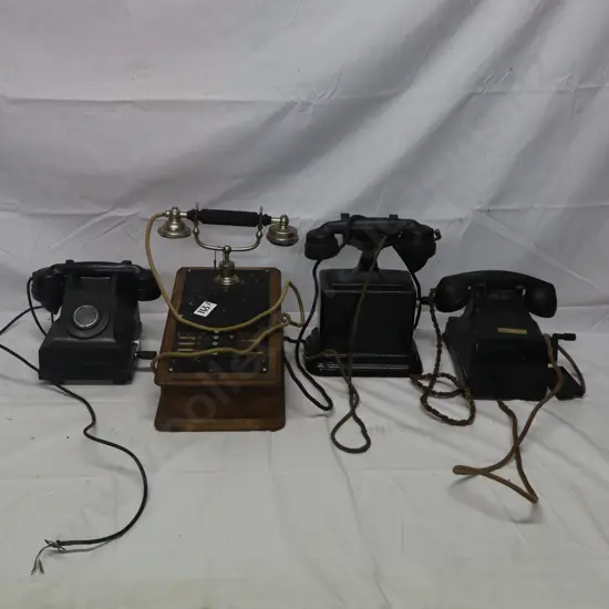 Collection of Vintage Telephones
