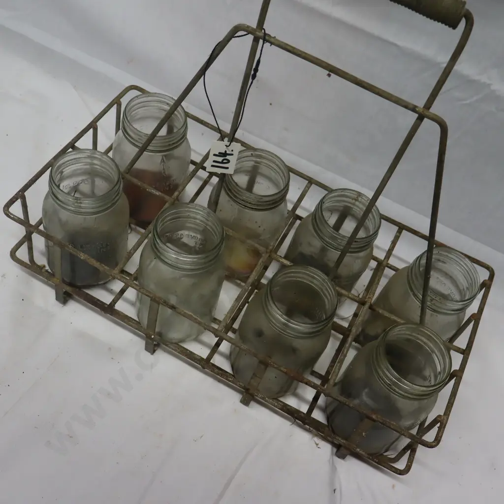 Oil Bottle Basket with 500ml Oil Bottles Image 1++