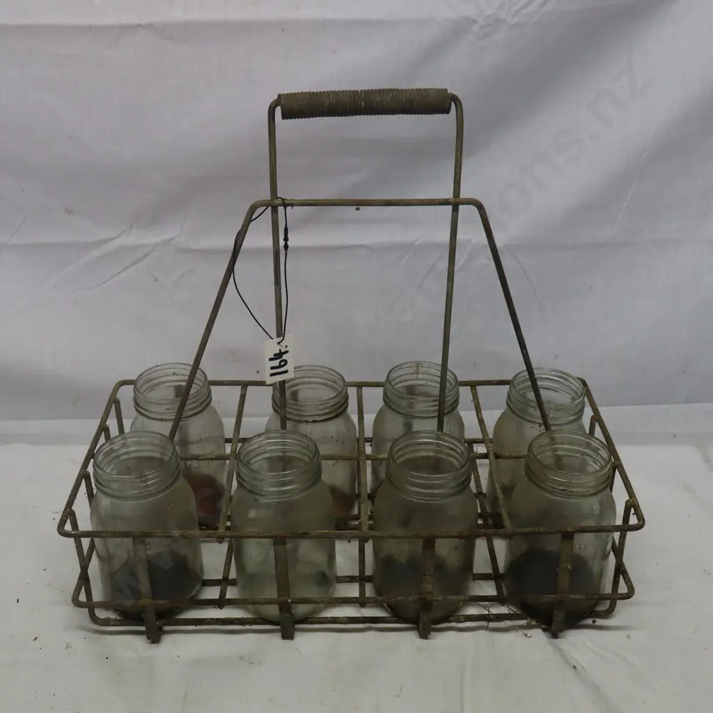 Oil Bottle Basket with 500ml Oil Bottles Image 1++