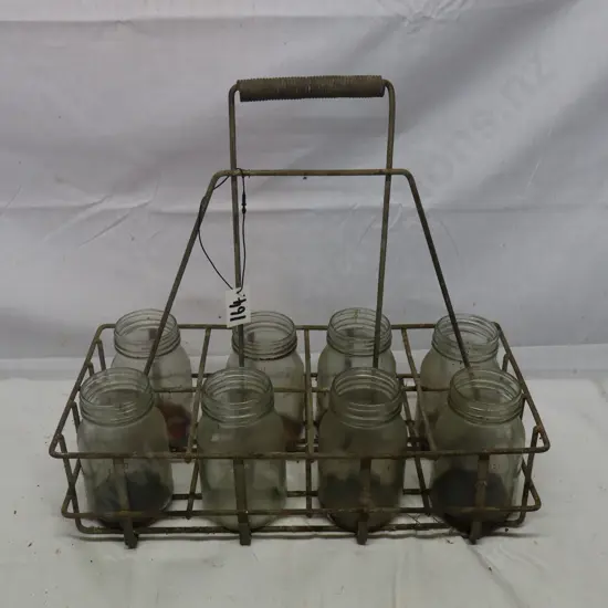 Oil Bottle Basket with 500ml Oil Bottles