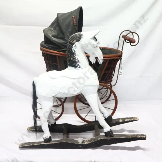 Rocking Horse and Doll Pram