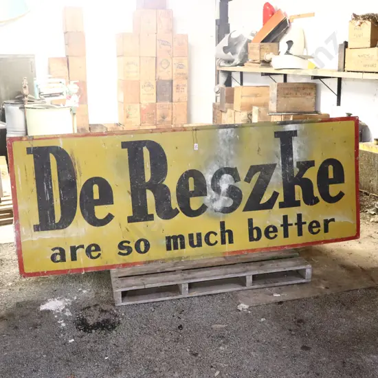 Large De Reszke Advertising Sign