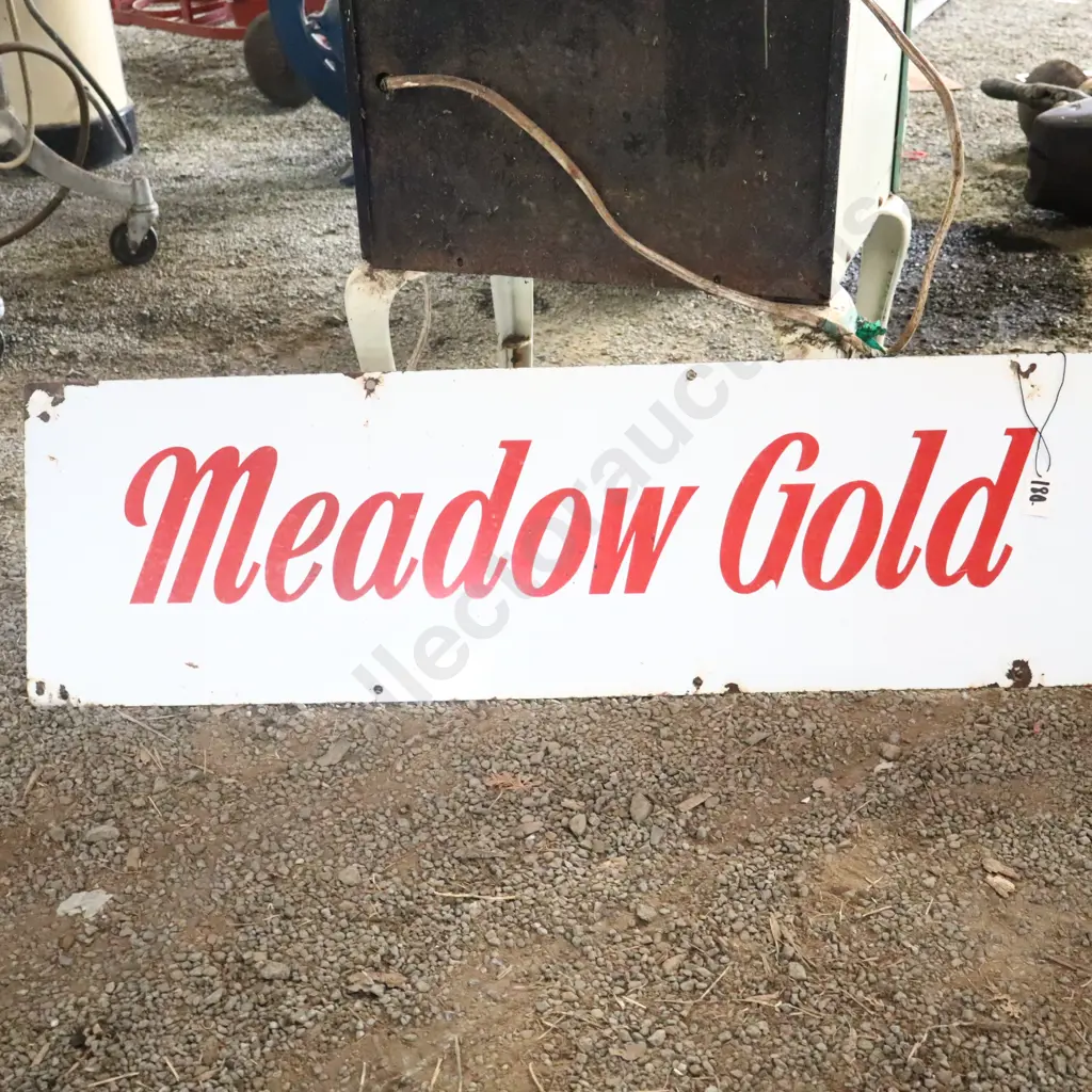 Meadow Gold Ice Cream Enamel Sign Image 1++
