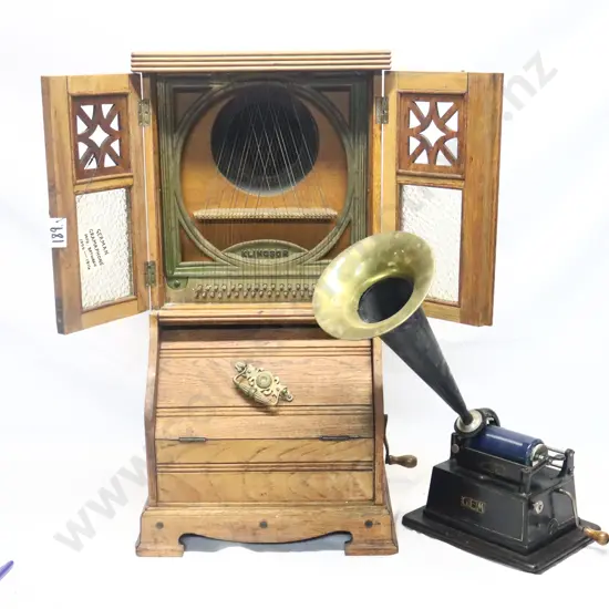 Klingsor Disc Music Box & Gem Phonograph