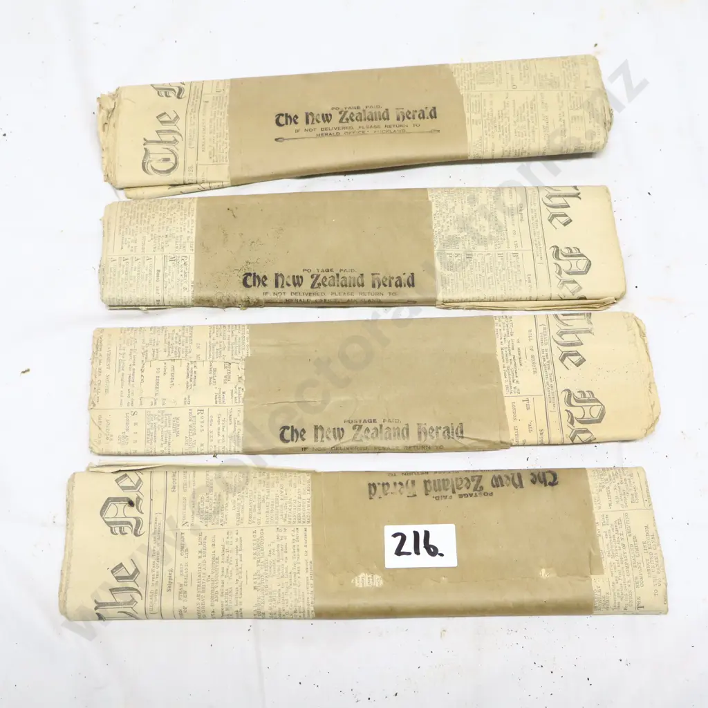 Bundle of Vintage New Zealand Herald Newspapers Image 1++