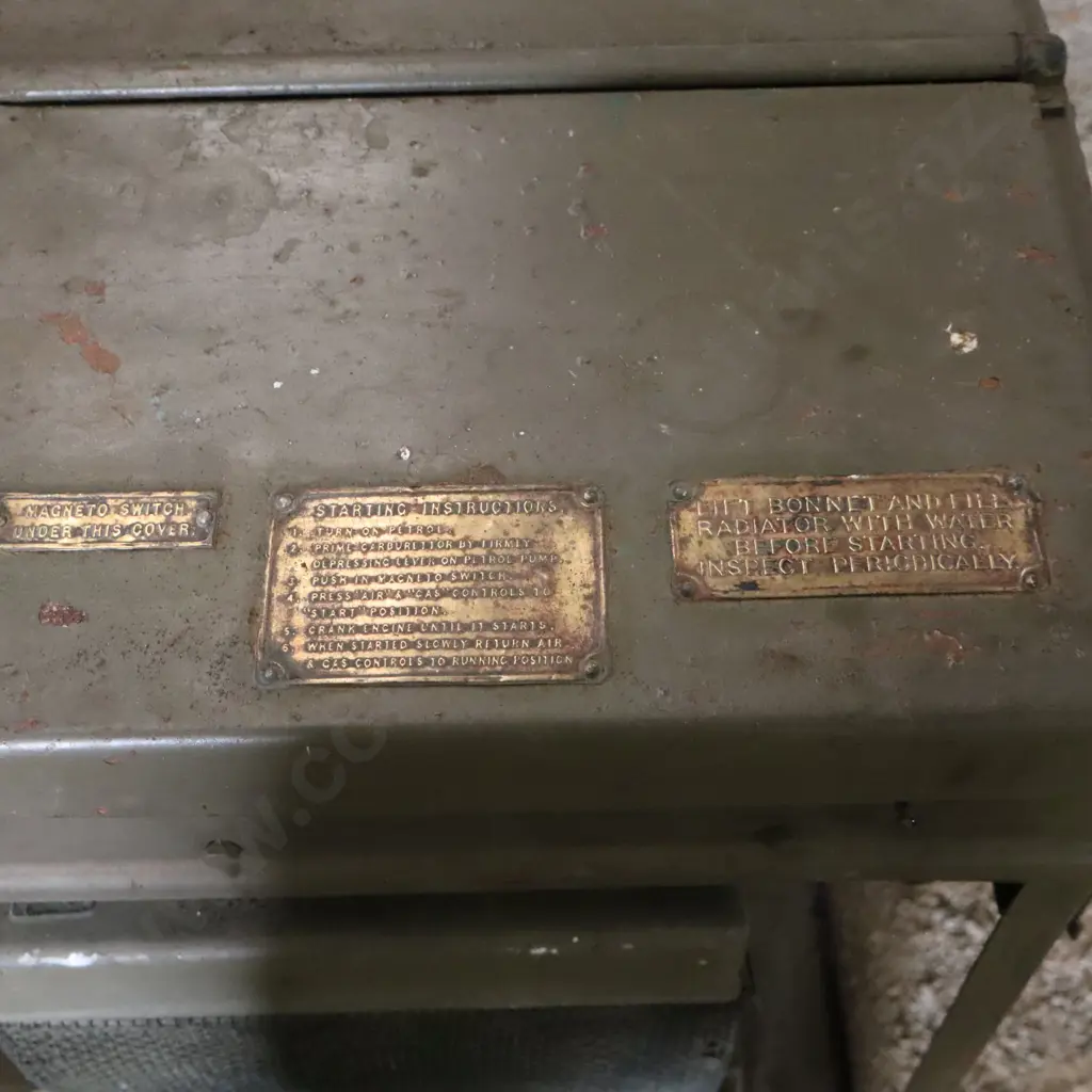 Military Style Generator Unit by Conventry Climax Engines Ltd Image 1++