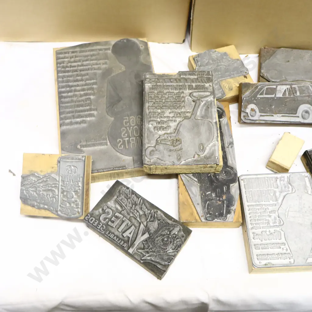 Large Collection of Printing Blocks Yates, Masport, Evinrude ect. Image 1++