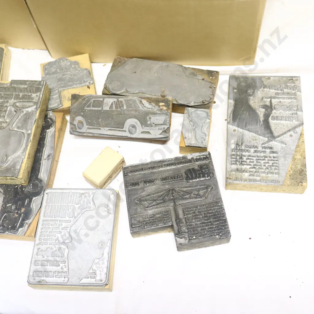 Large Collection of Printing Blocks Yates, Masport, Evinrude ect. Image 1++