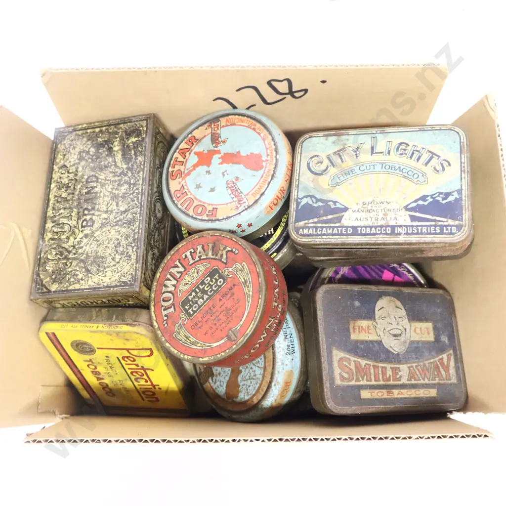 Collection of Vintage Tobacco Tins Image 1++