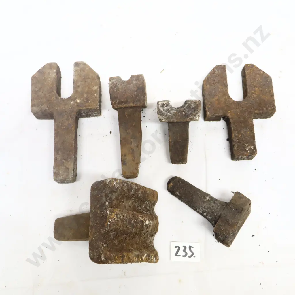 Collection of Vintage Blacksmith Anvil Tools Image 1++