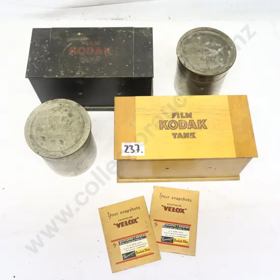 Kodak Film Developing Tanks & Boxes