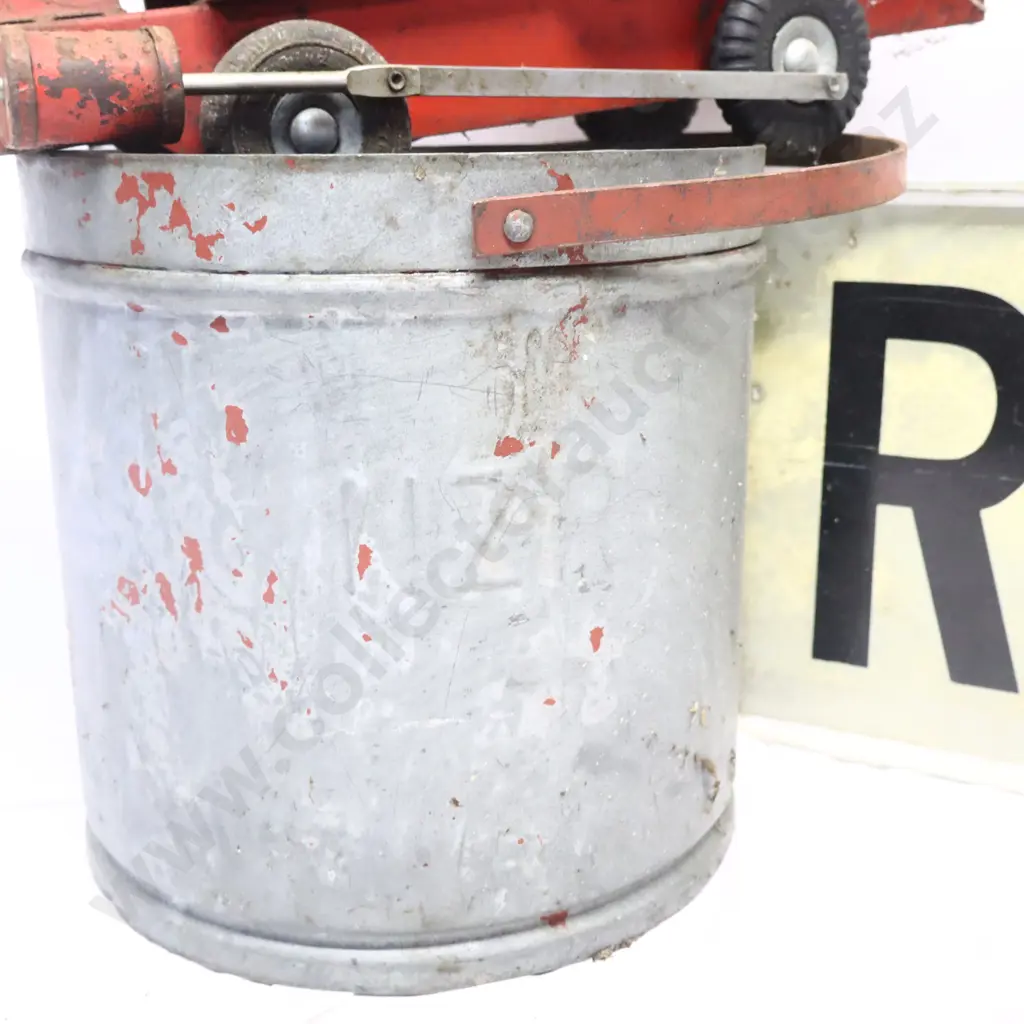 Railway Sign, Toy Train and NZR Bucket Image 1++