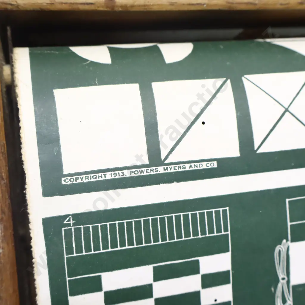 Vintage Classroom Roller Teaching Chart Image 1++