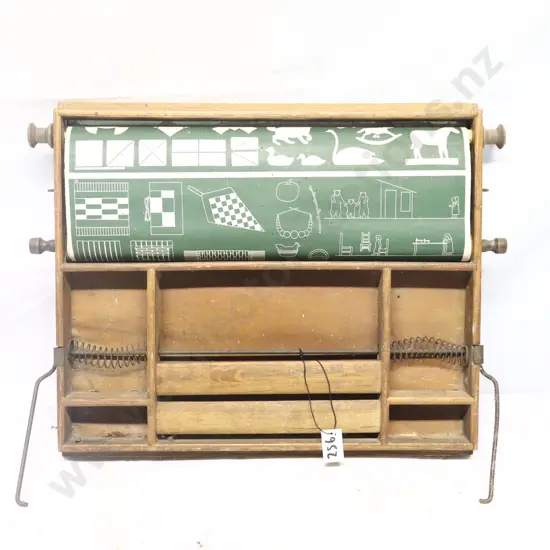 Vintage Classroom Roller Teaching Chart