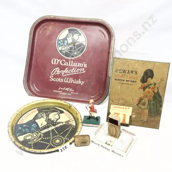 Collection of Whisky Advertising Items