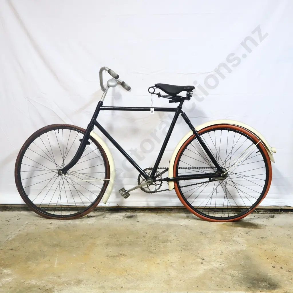Early Massey Harris Mens Bicycle With Rear Piston Style Suspension Image 1++