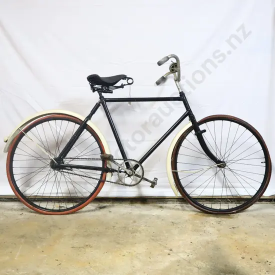 Early Massey Harris Mens Bicycle With Rear Piston Style Suspension