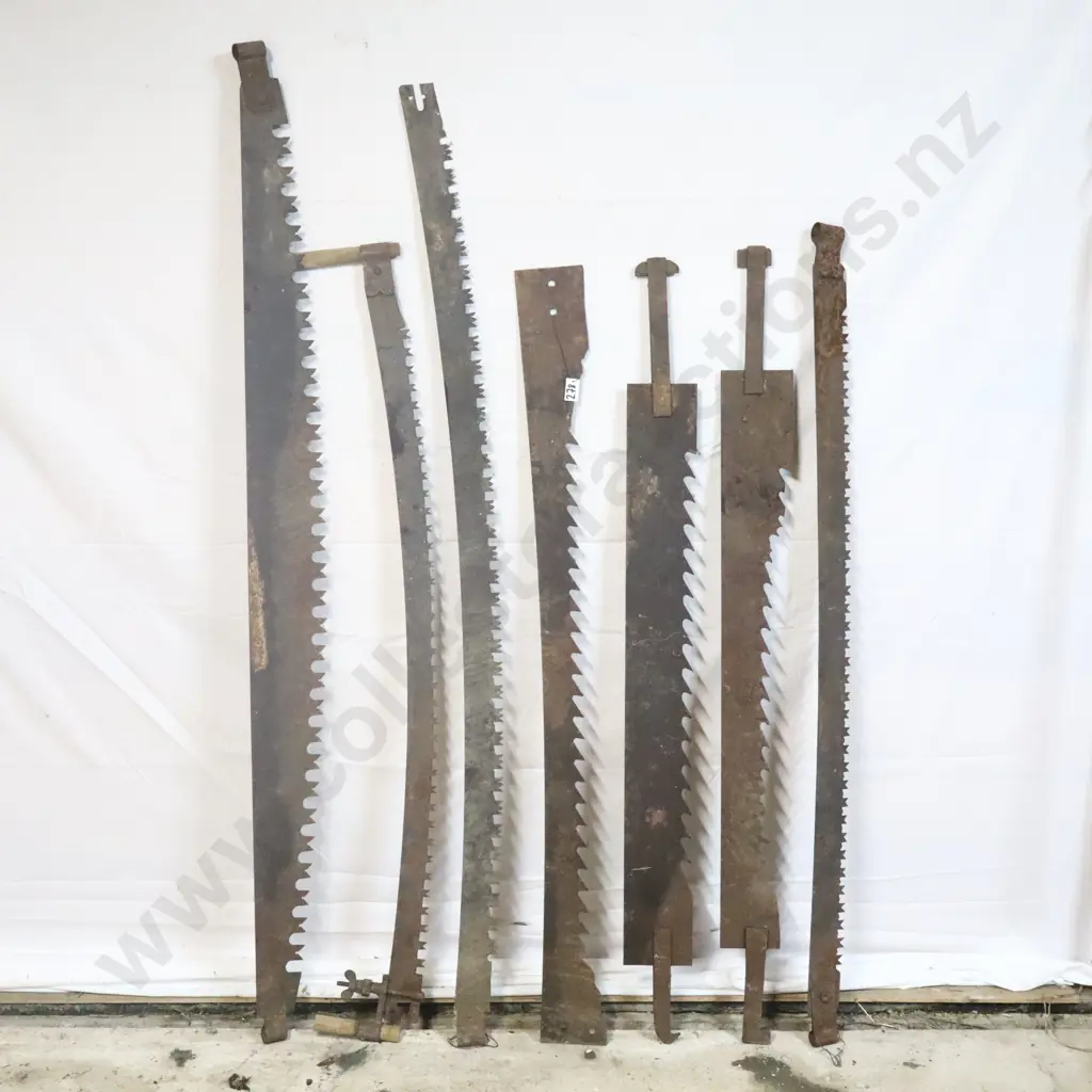 Collection of Antique Saw Blades Image 1++