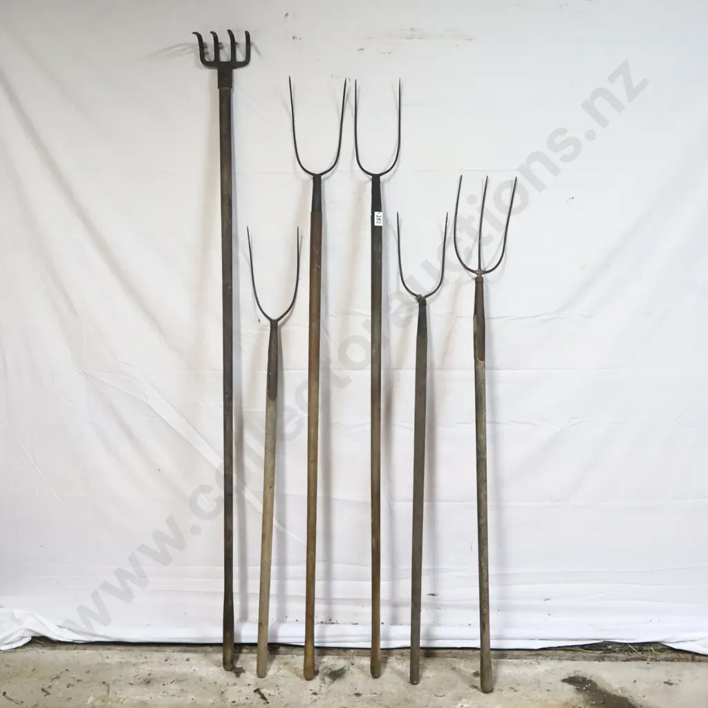 Collection of Hay & Pitch Forks Image 1++