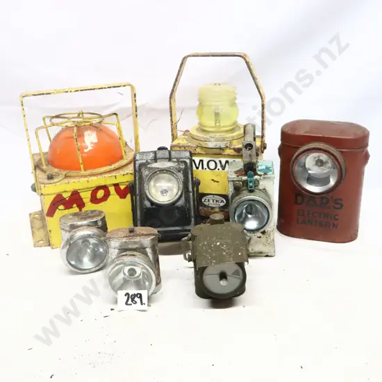Collection of Vintage Lanterns & Bicycle Lamps