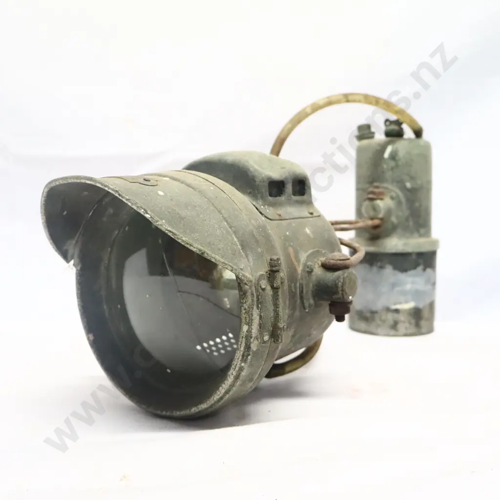 Early Carbide Motorcycle Headlight Image 1++