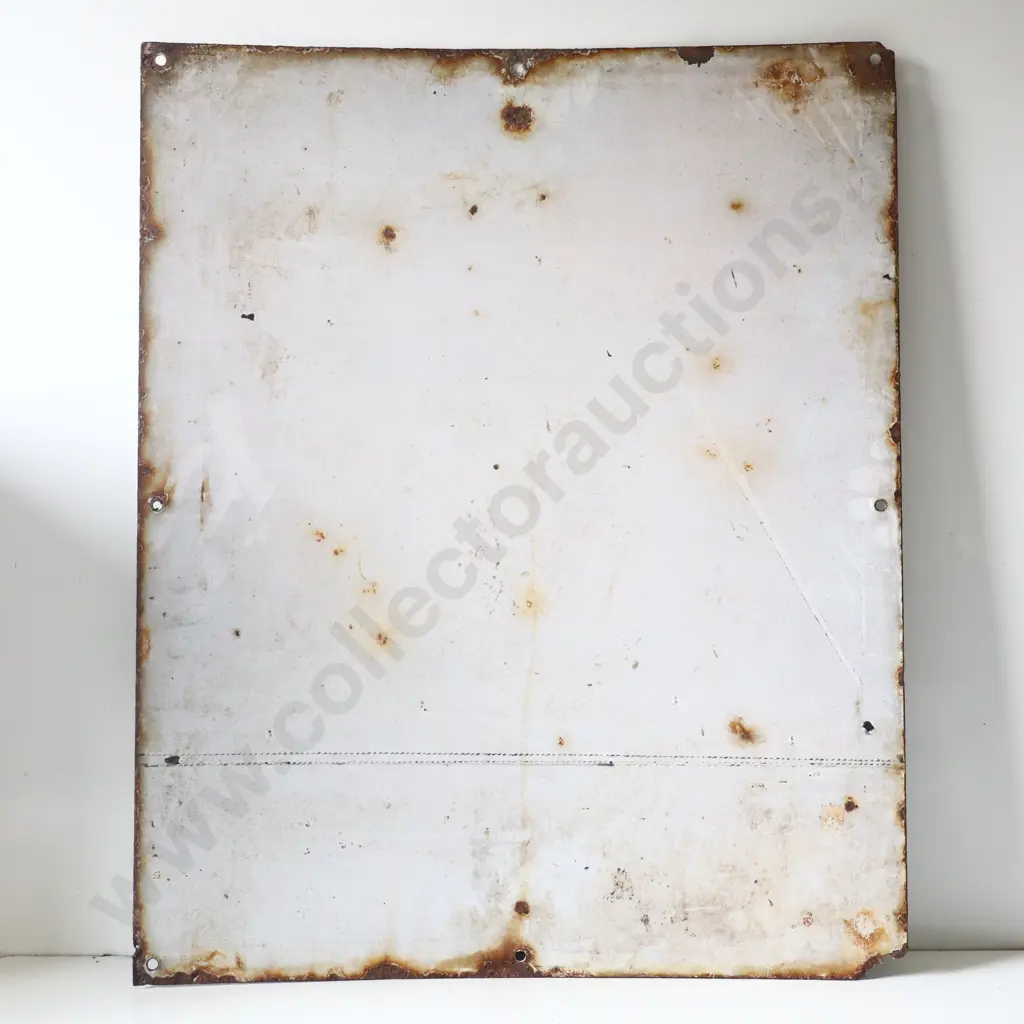 Stop Here Gargoyle Mobiloil Enamel Sign Image 1++