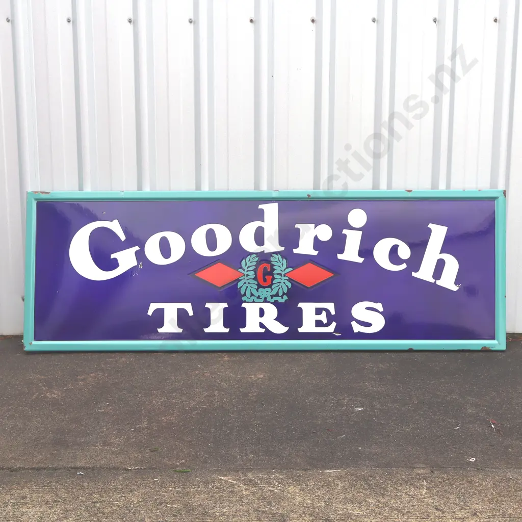 Goodrich Tires Enamel Sign Image 1++