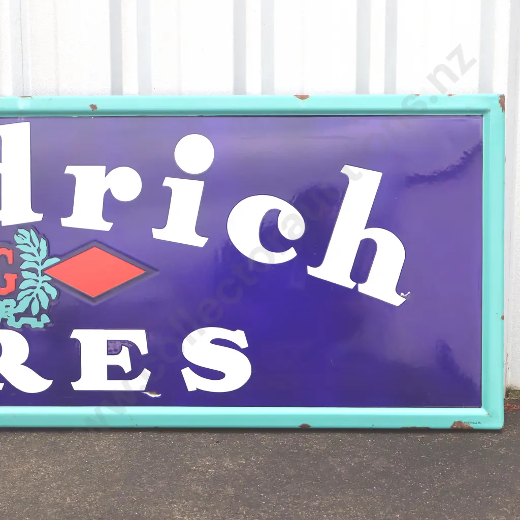 Goodrich Tires Enamel Sign Image 1++