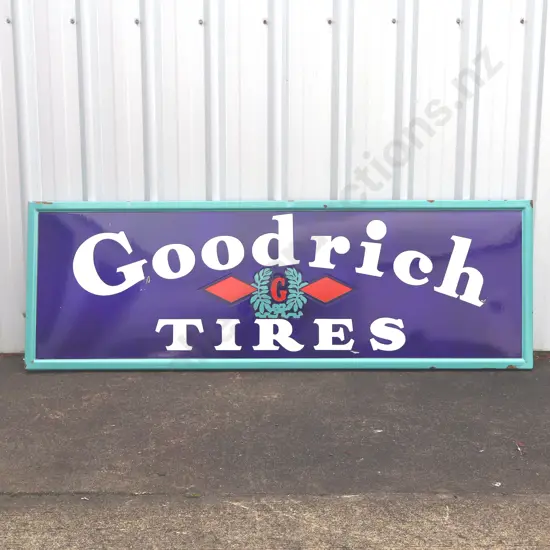Goodrich Tires Enamel Sign
