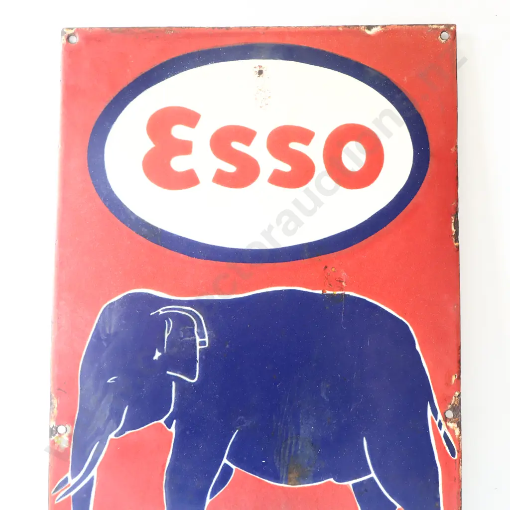 Modern Esso Elephant Kerosene Enamel Sign Image 1++