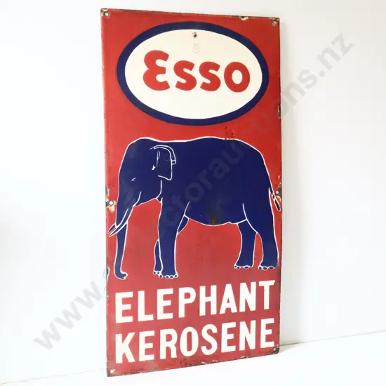 Modern Esso Elephant Kerosene Enamel Sign