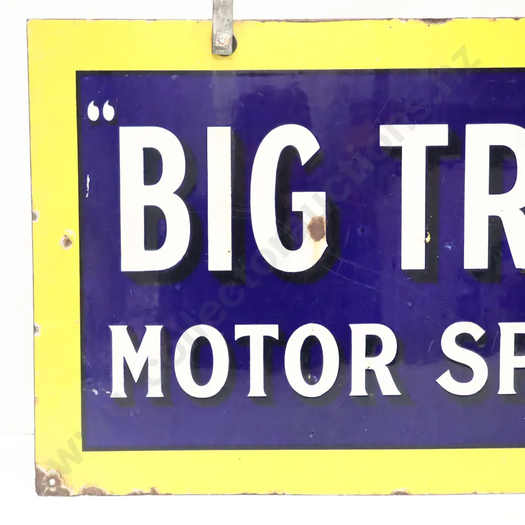 Double Sided Big tree Motor Oil/Motor Spirit Enamel Hanging Sign Image 1++