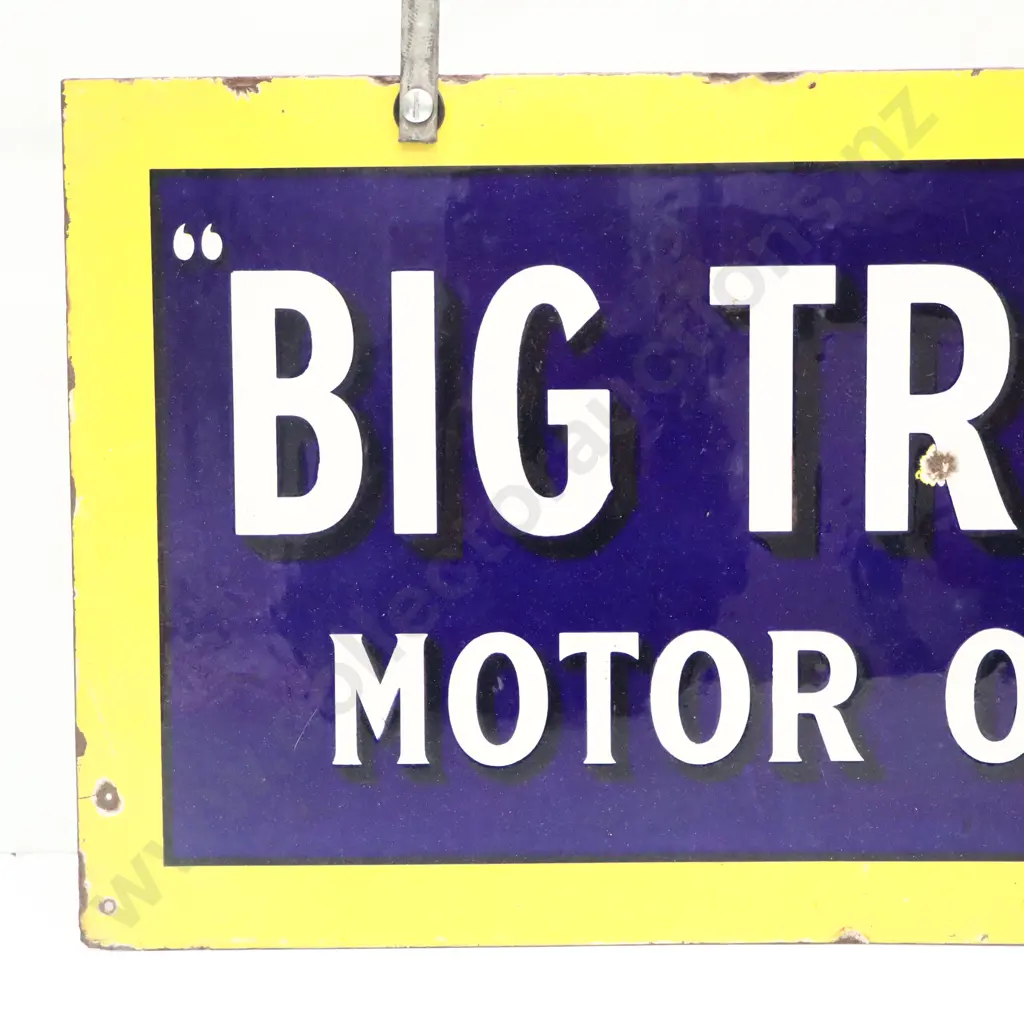 Double Sided Big tree Motor Oil/Motor Spirit Enamel Hanging Sign Image 1++