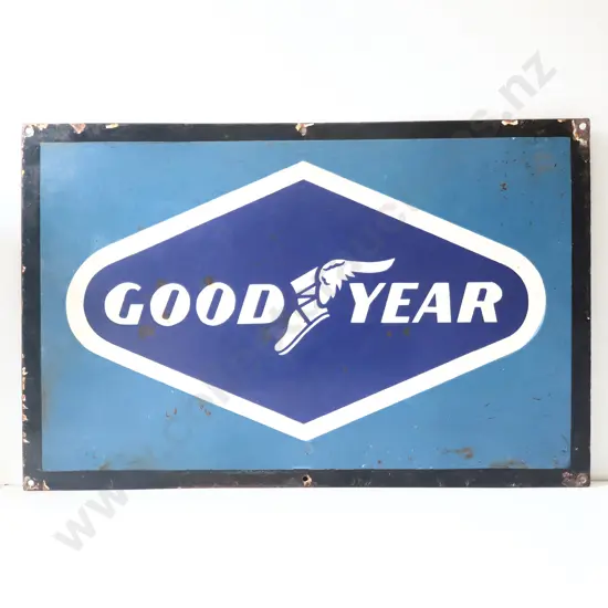 Goodyear Enamel Sign