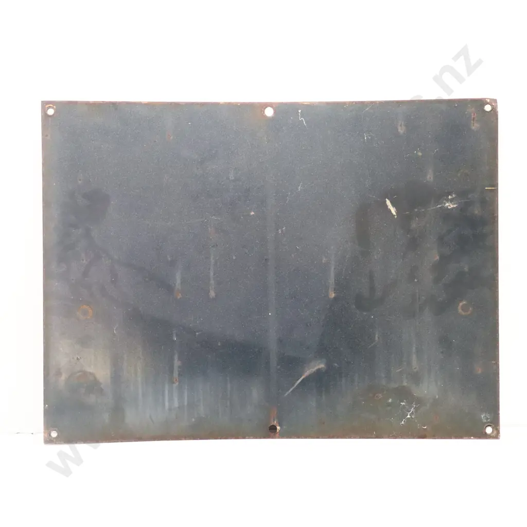 Beware of Trains Enamel Sign  Image 1++