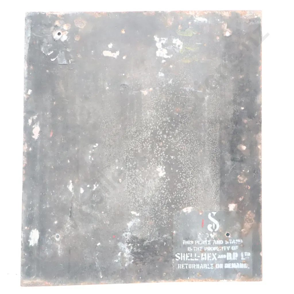 BP "Plus" Enamel Sign Image 1++