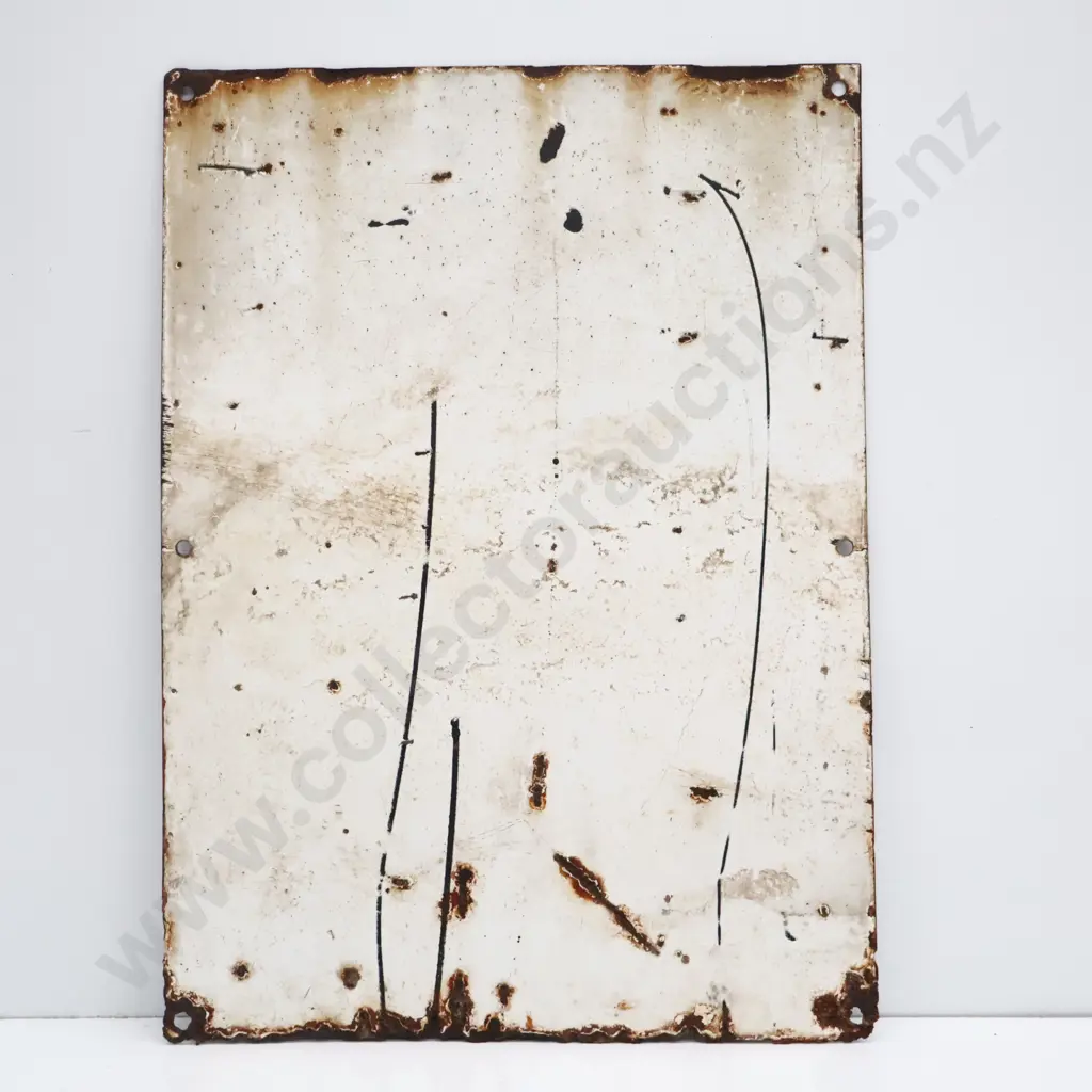 Mobil Gas Enamel Sign For Bowser Image 1++