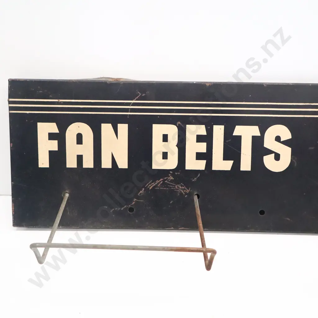 Firestone Fanbelts And Radiator Hose Tin Rack Sign Image 1++