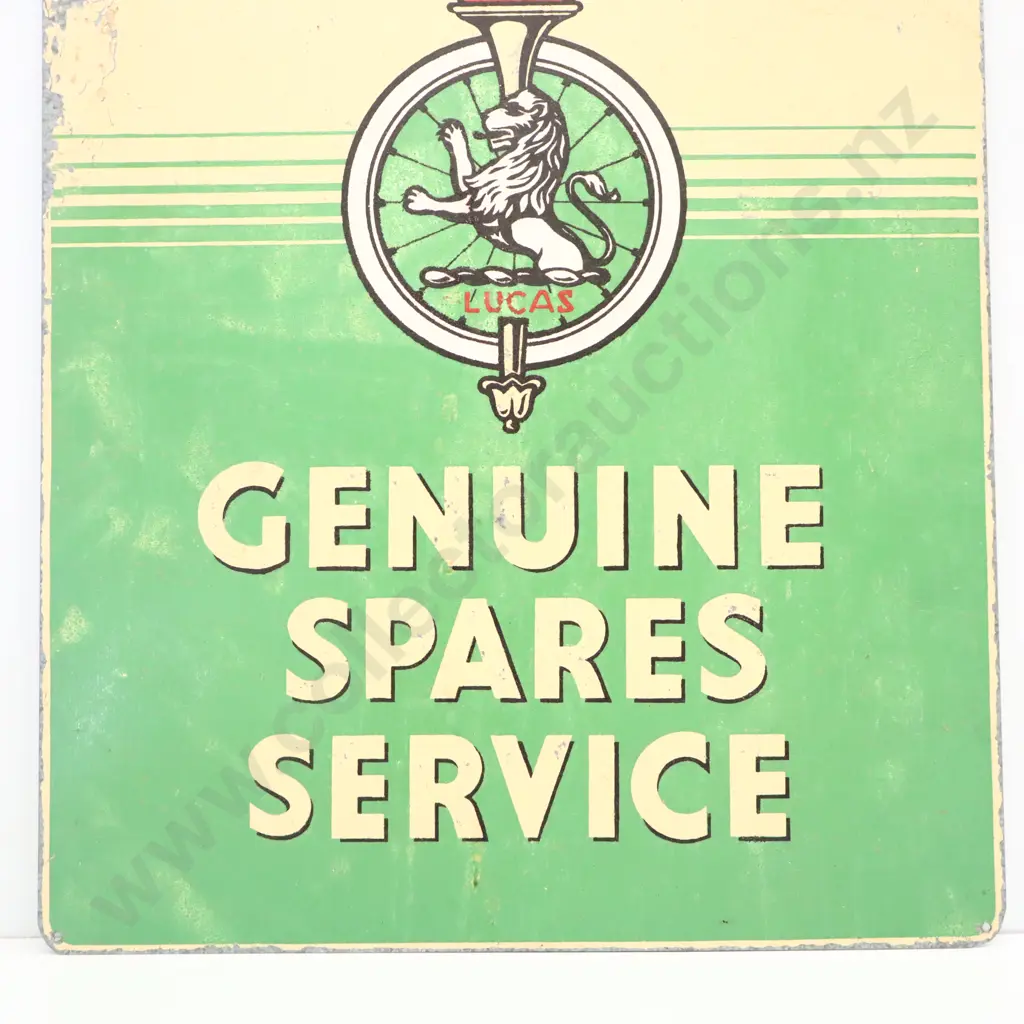 Lucas Genuine Spares Service Screenprinted Sign Image 1++