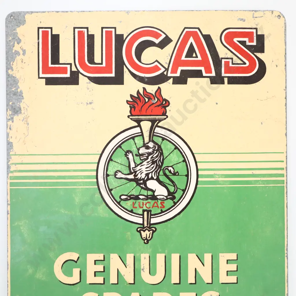 Lucas Genuine Spares Service Screenprinted Sign Image 1++